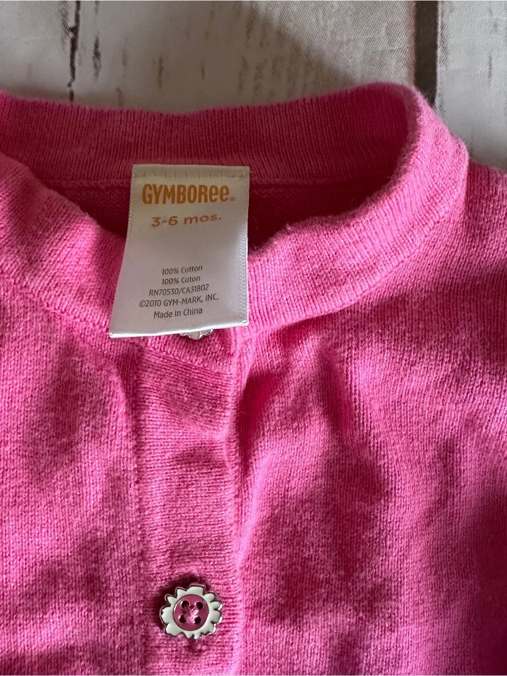 Gymboree pink cardigan